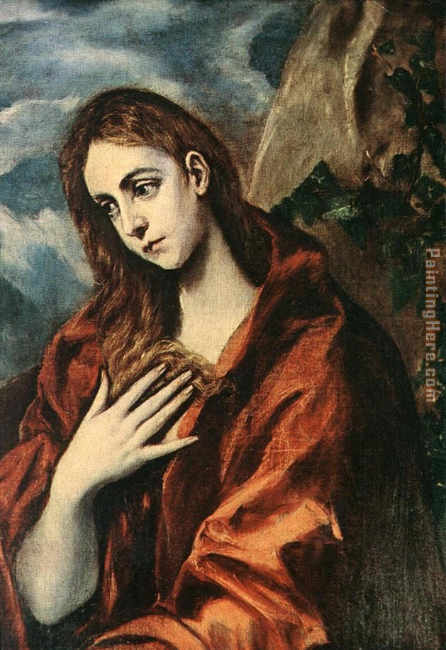 Unknown Artist Penance of Mary Magdalene By El Greco